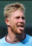 Midfielder Kevin De Bruyne