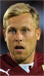 Burnley midfielder Scott Arfield