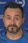 Brighton coach Roberto De Zerbi