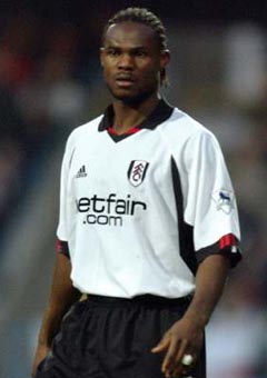 Fulham defender Martin Djetou