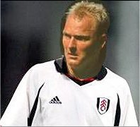 Fulham midfielder Bjarne Goldbaek