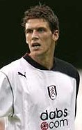 Fulham defender Mark Hudson