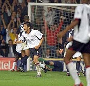 Fulham midfielder Junichi Inamoto