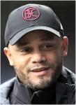 Burnley coach Vincent Kompany