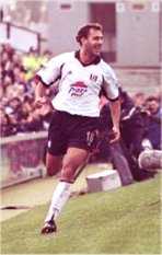 Sylvain Legwinski gets Fulham's second goal