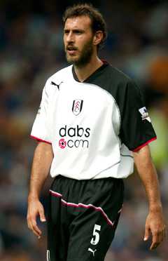 Fulham midfielder Sylvain Legwinski