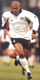Fulham striker Steve Marlet