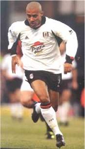 Fulham striker Steve Marlet