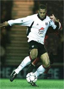 Fulham striker Steve Marlet