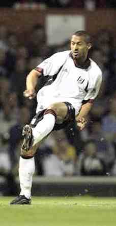 Fulham striker Steve Marlet