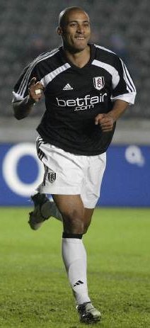 Fulham striker Steve Marlet