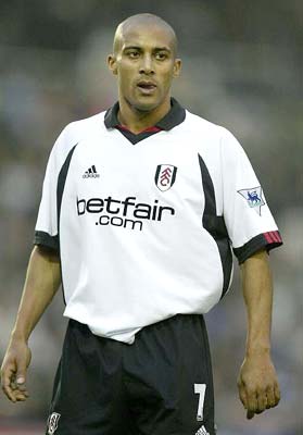 Fulham striker Steve Marlet
