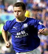 Everton striker Tomasz Radzinski