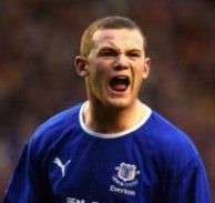 Everton striker Wayne Rooney