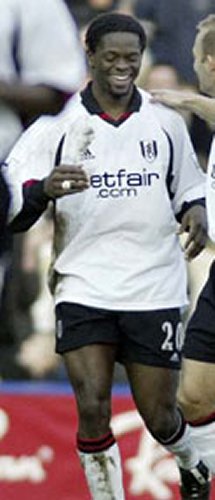 Fulham striker Louis Saha