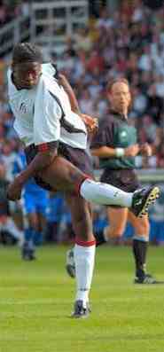 Fulham striker Louis Saha 