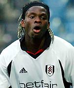 Fulham striker Louis Saha
