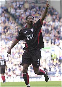 Fulham striker Louis Saha
