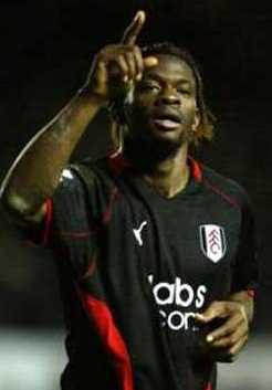 Fulham striker Louis Saha