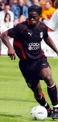 Fulham striker Louis Saha