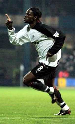 Fulham striker Louis Saha
