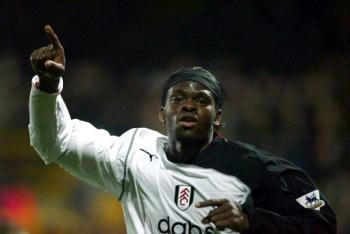Fulham striker Louis Saha