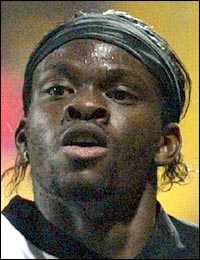 Fulham striker Louis Saha