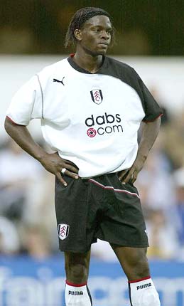 Fulham striker Louis Saha