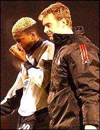 Fulham striker Louis Saha