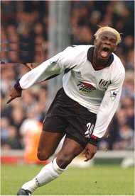 Fulham Striker Louis Saha