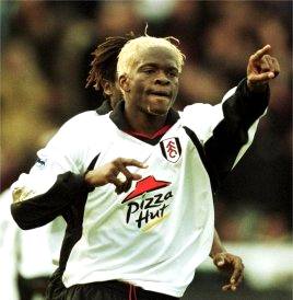 Fulham striker Louis Saha