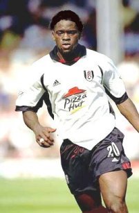 Fulham striker Louis Saha