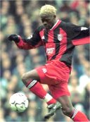 Fulham striker Louis Saha