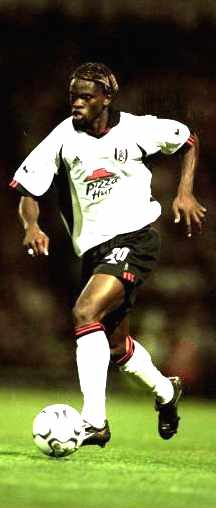 Fulham striker Louis Saha