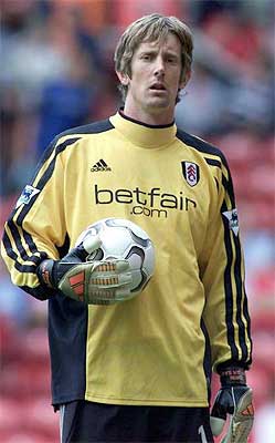Fulham keeper Edwin van der Sar