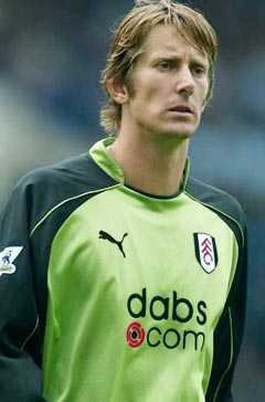 Fulham keeper Edwin van der Sar