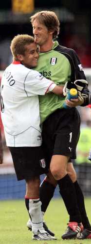 Fulham keeper Edwin van der Sar