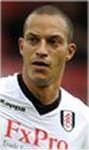 Fulham striker Bobby Zamora
