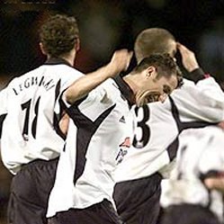 John Collins celebrates his goal