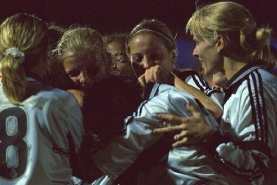 Fulham Ladies celebrate a goal