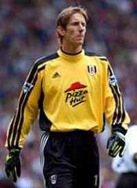 Fulham goalkeeper Edwin van der Sar